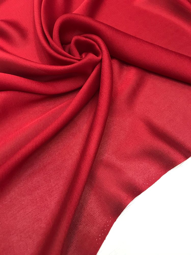 3,15м Шелк фактурным плетением с шерстью V@lentino красный