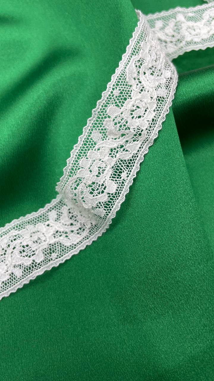 Хлопковое кружево из коллекции Pr@da молочного цвета