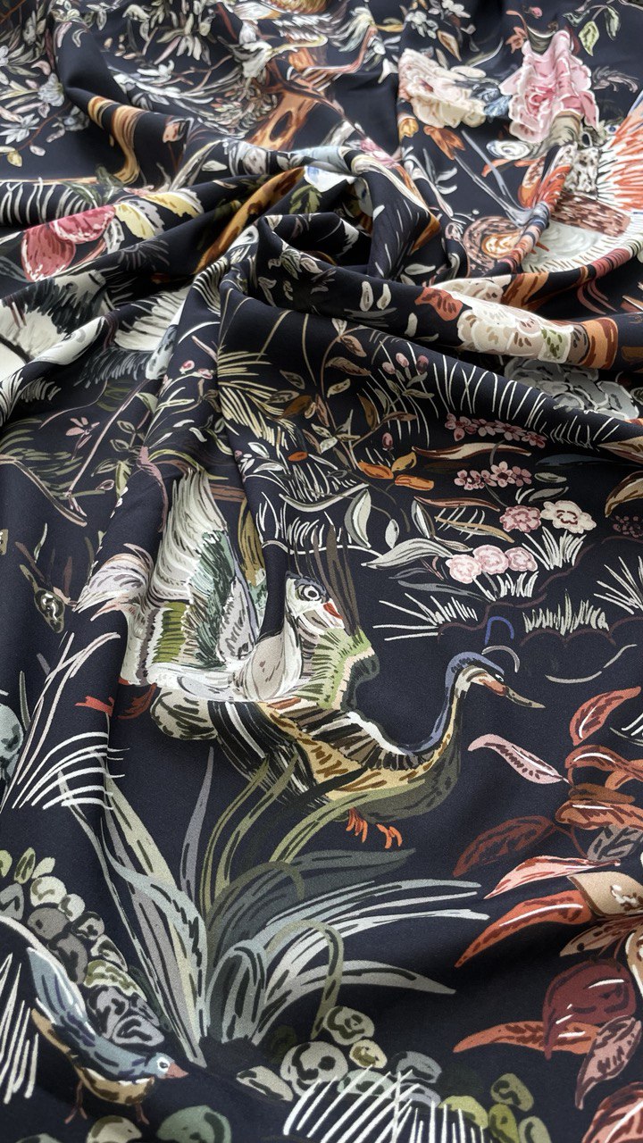 Шелк атласный Exclusive Design с эластаном в стиле D.or