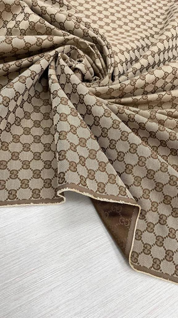 Хлопковый жаккард G.ucci цвета капучино