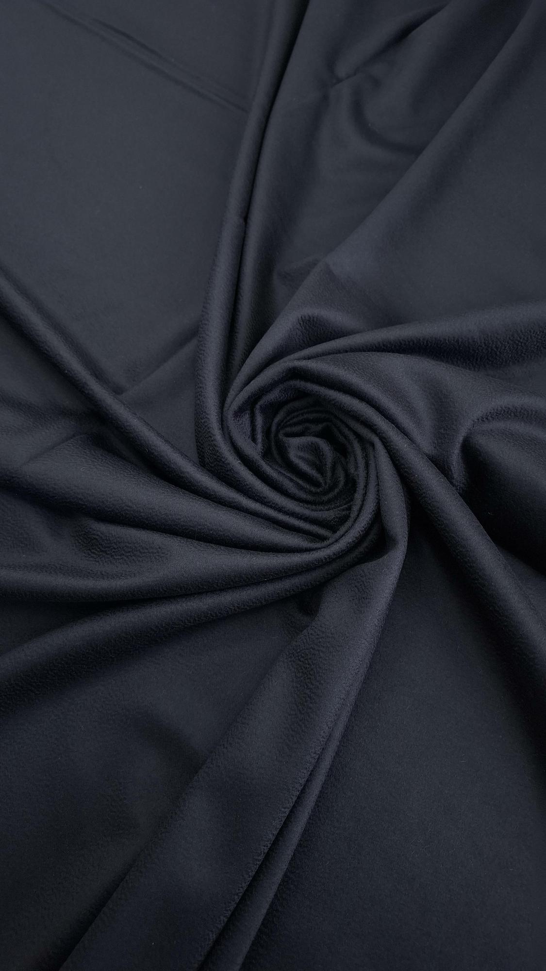 1,75м Универсальный костюмно-пальтовый кашемир L0ro Pi@na угольно-черный с эффектом zibelino