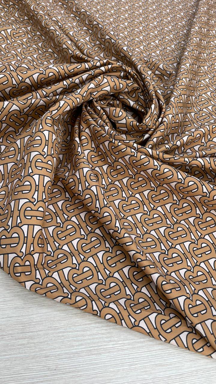 Хлопок поплин оригинал Burberry фон бежевый