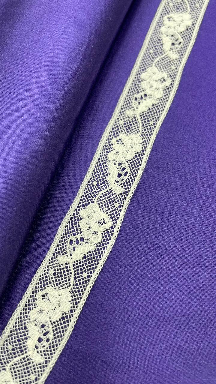 Хлопковое кружево из коллекции Pr@da молочного цвета