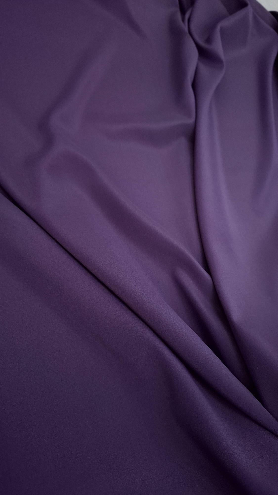 3,05м Шелковый крепдешин сиреневого цвета