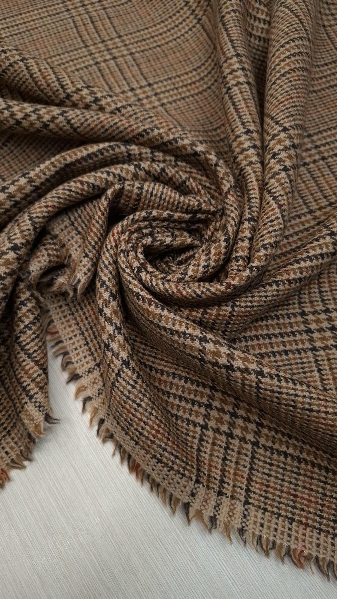 Костюмная шерсть в клетку Zegna