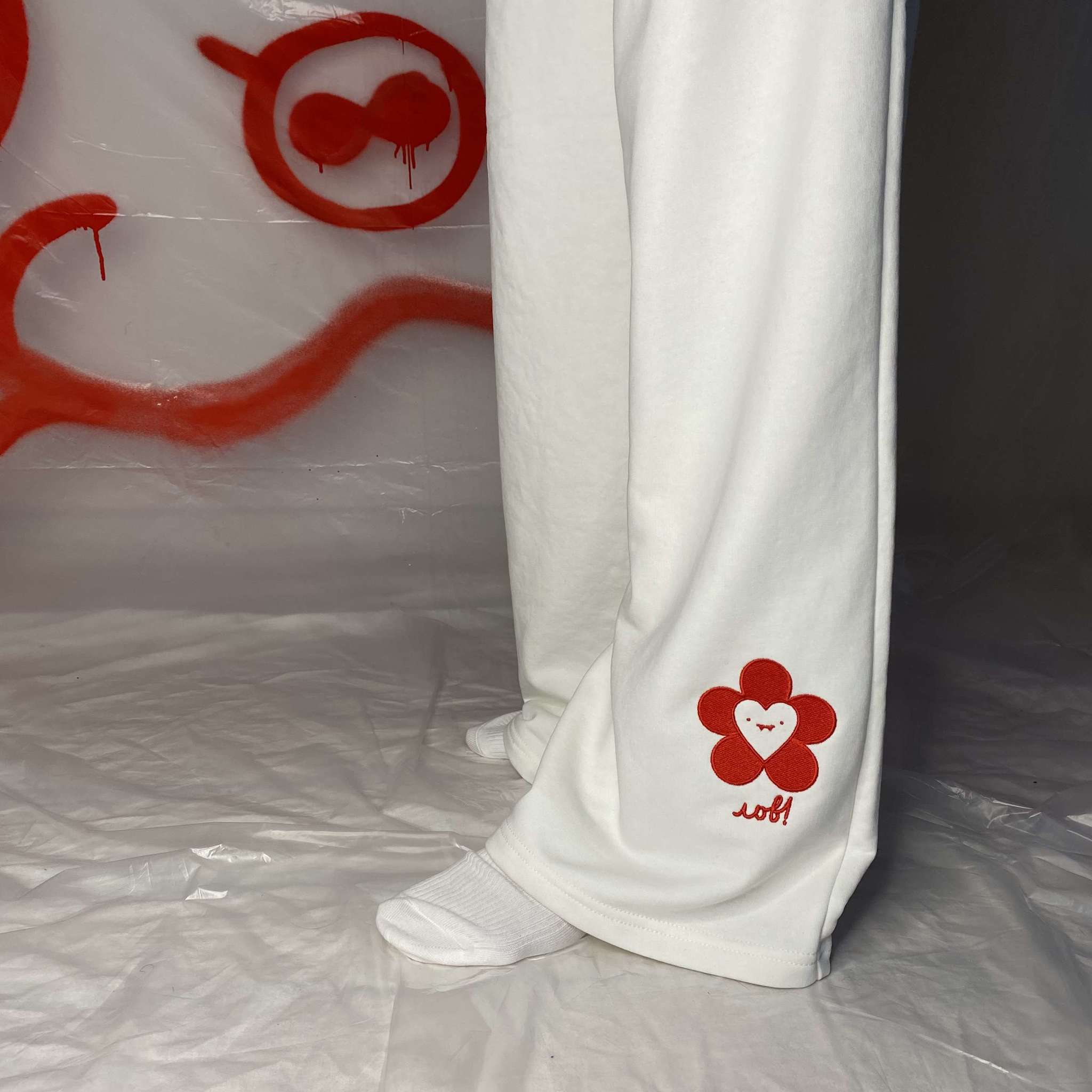 LOV ♡ pants (white)