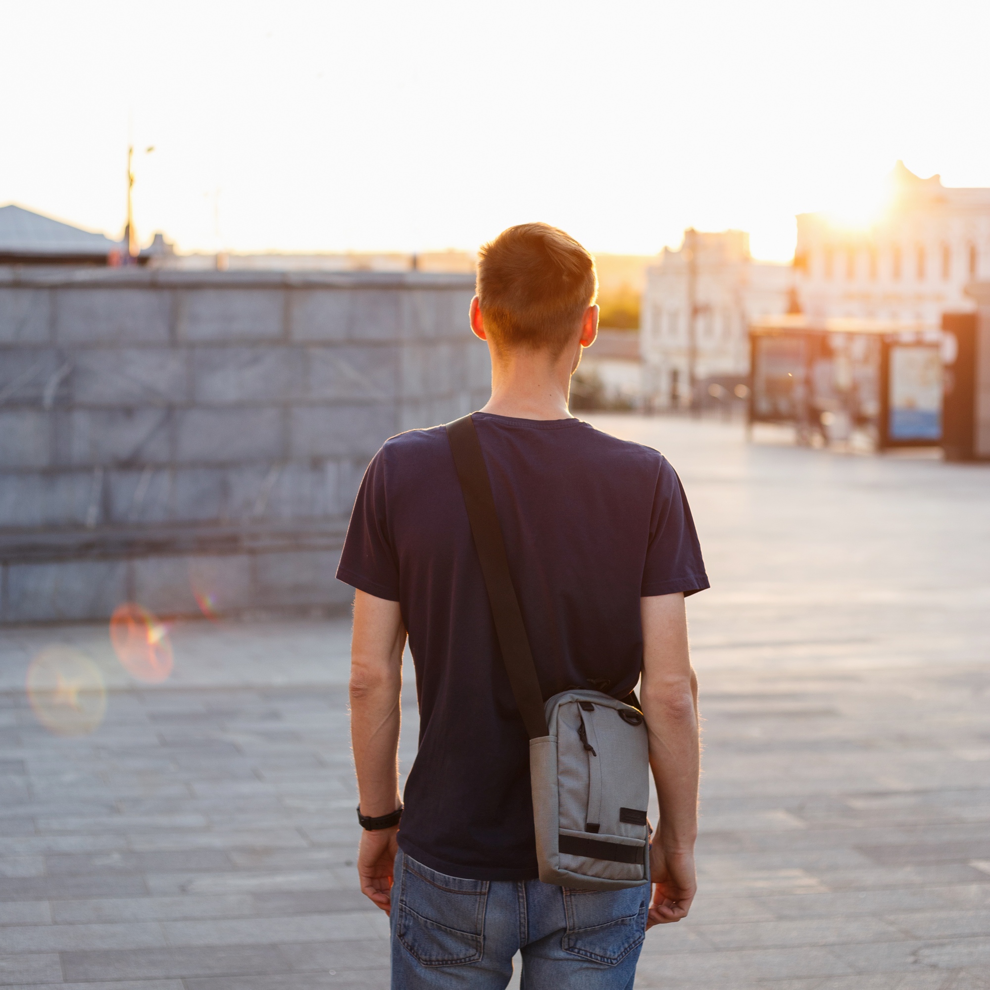 Shoulder Bag Big Grey