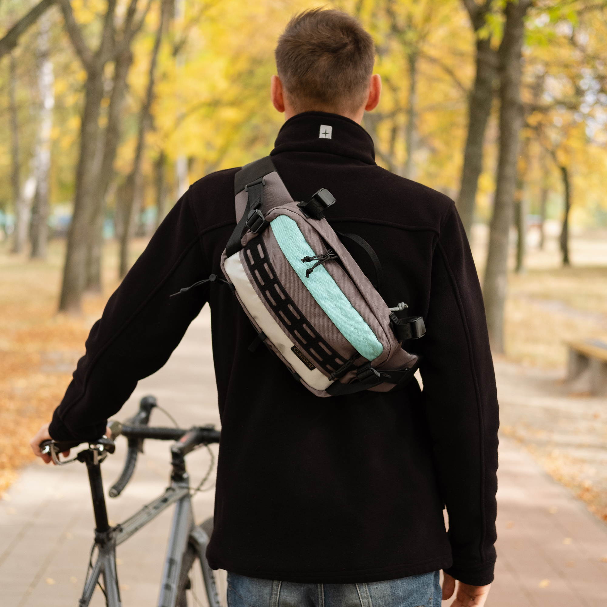 Поясна сумка BWS Gray-Mint