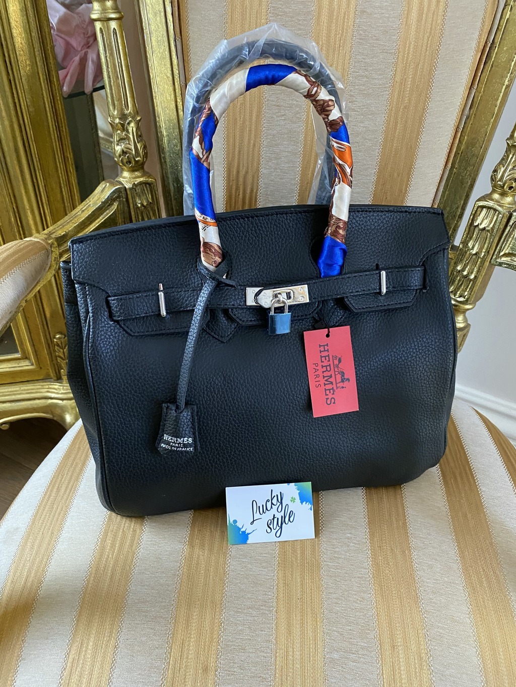Hermes black чёрная Birkin 51230
