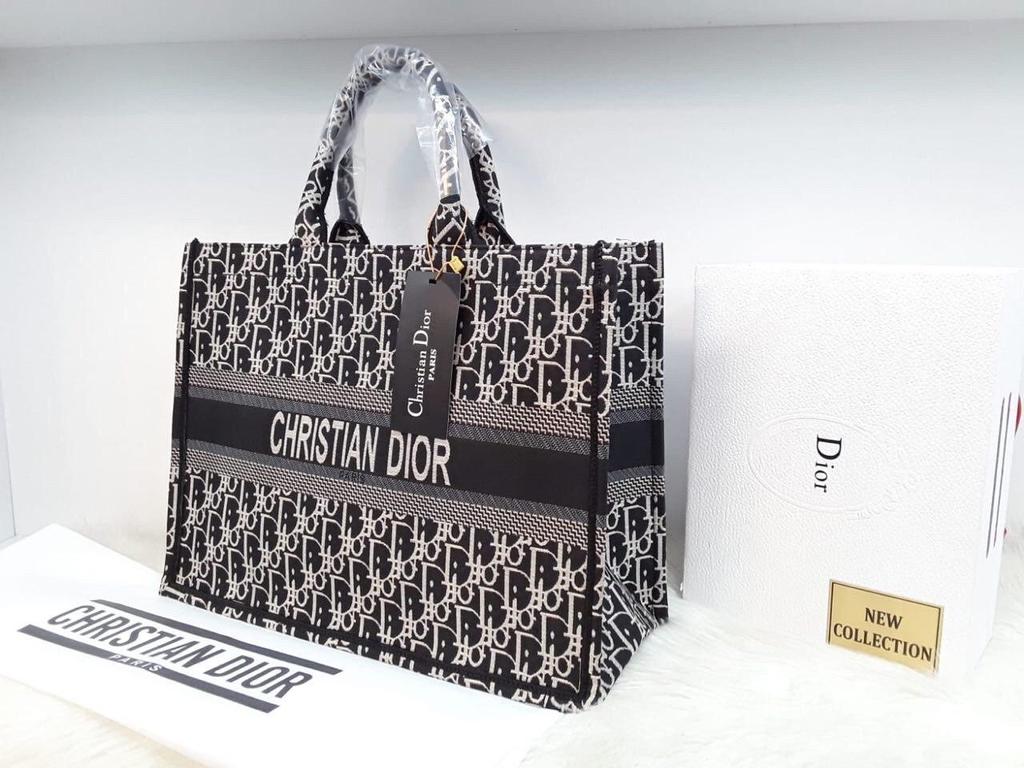 Dior Shopper grey/black шоппер Диор 1337