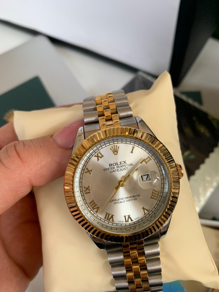 Часы Ролекс Gold in White for Man 1003