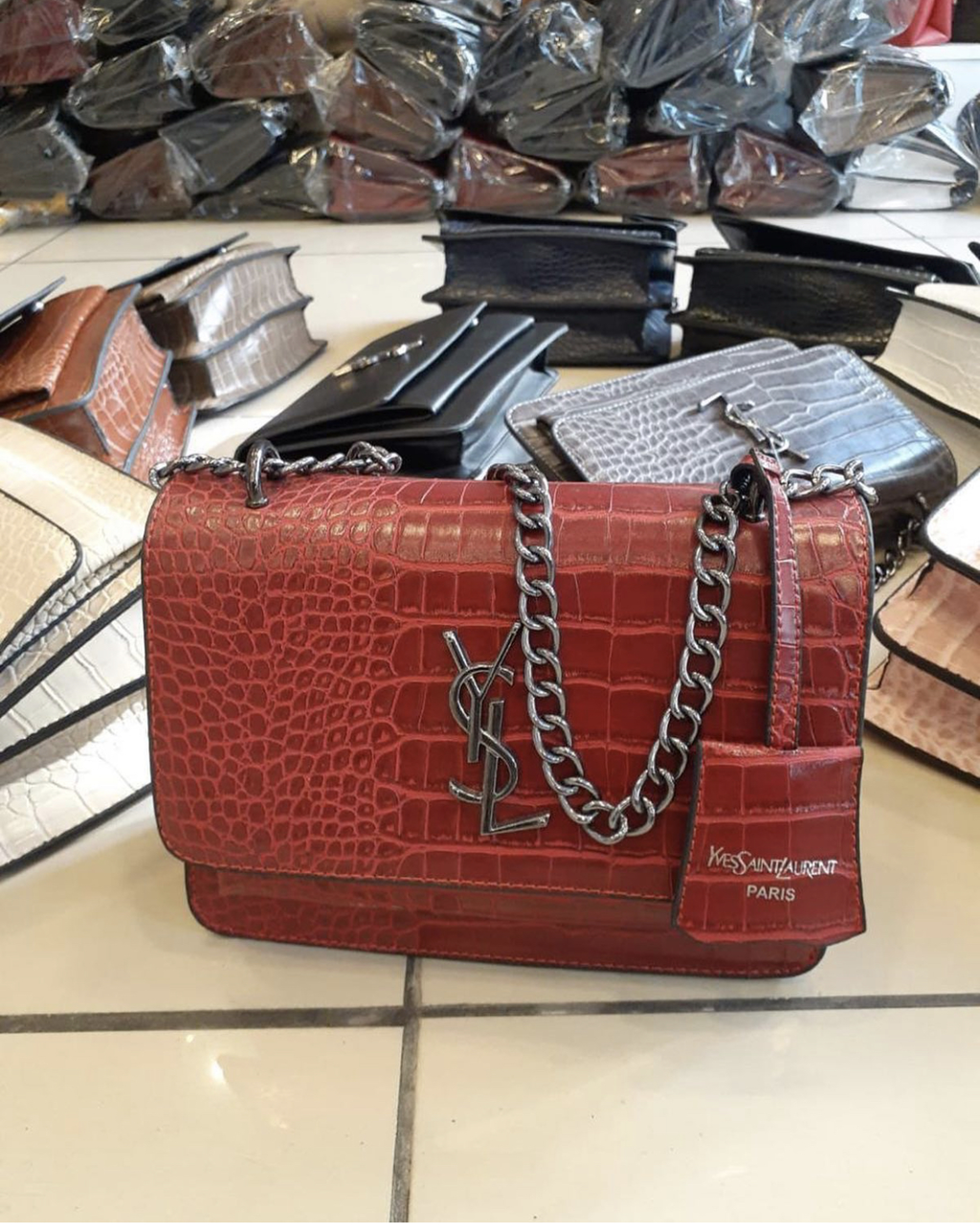 Маленькая сумка YSL Red 1013