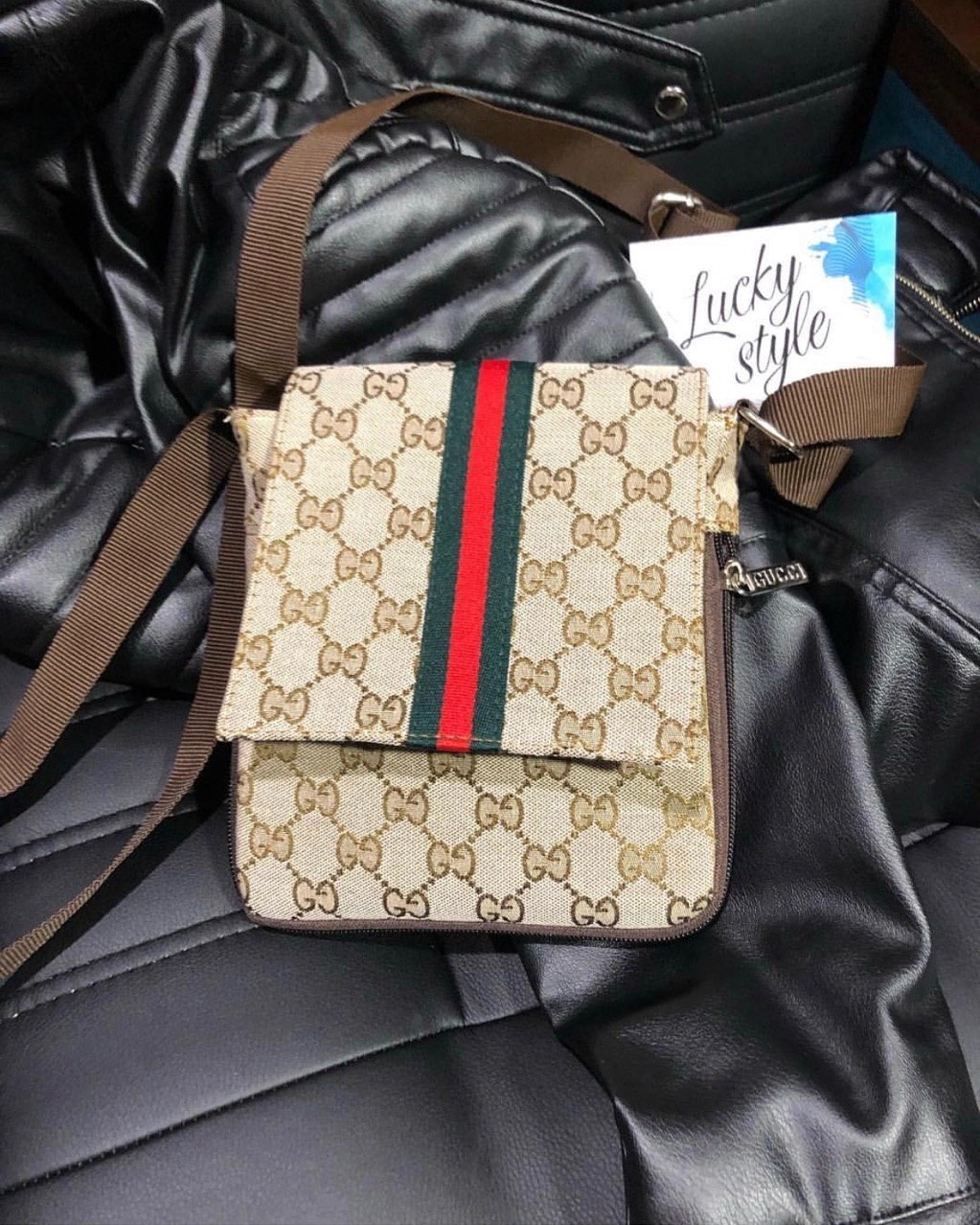 Мужская Сумка Через Плечо Gucci текстиль