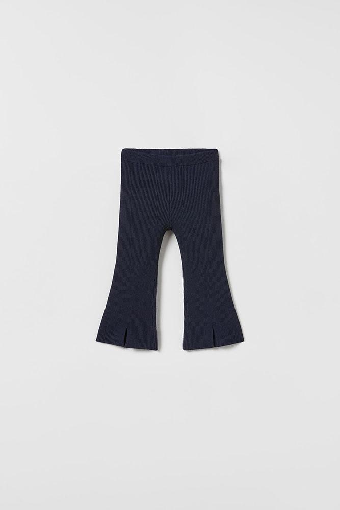 Легінси кльош в рубчик Сині