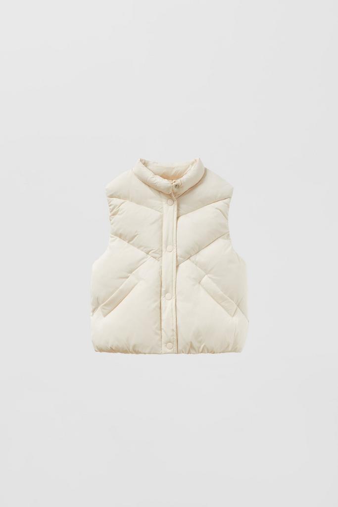 Стьобаний жилет Молочний