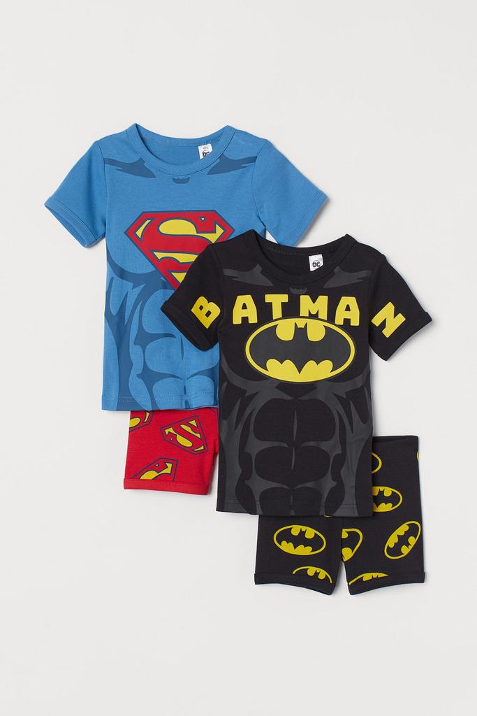 Піжама з принтом Бетмена та Супермена