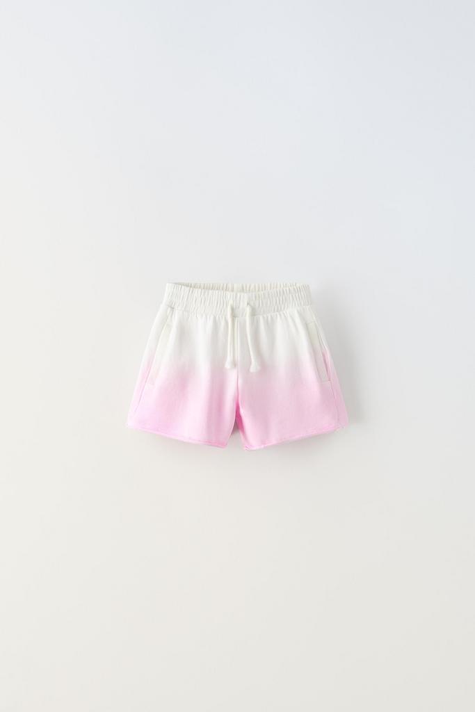 Плюшеві шорти Dip-dye Рожеві