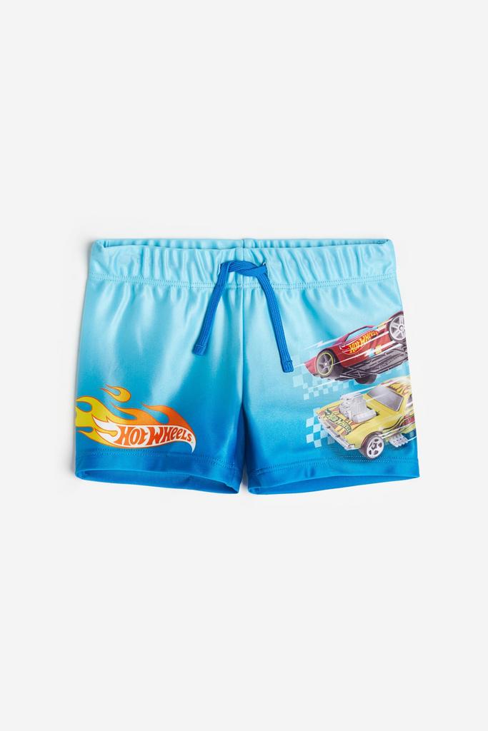 Плавки з принтом Hot Wheels Блакитні