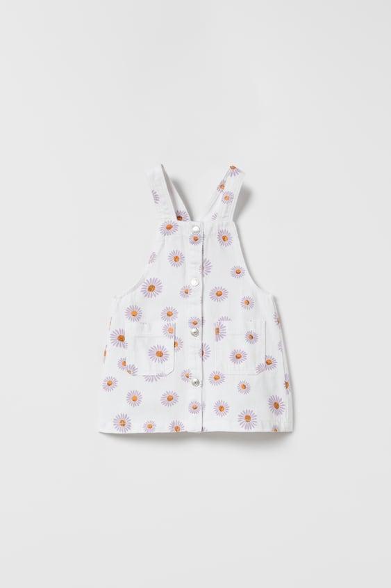 Сарафан з квітковим принтом Білий