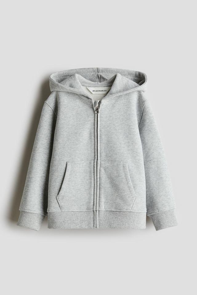 Худі з блискавкою та капюшоном Сіре
