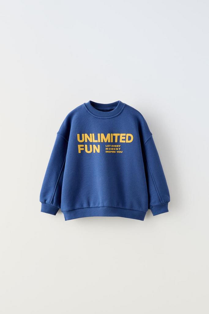 Костюм з написом світшот і штани Синій