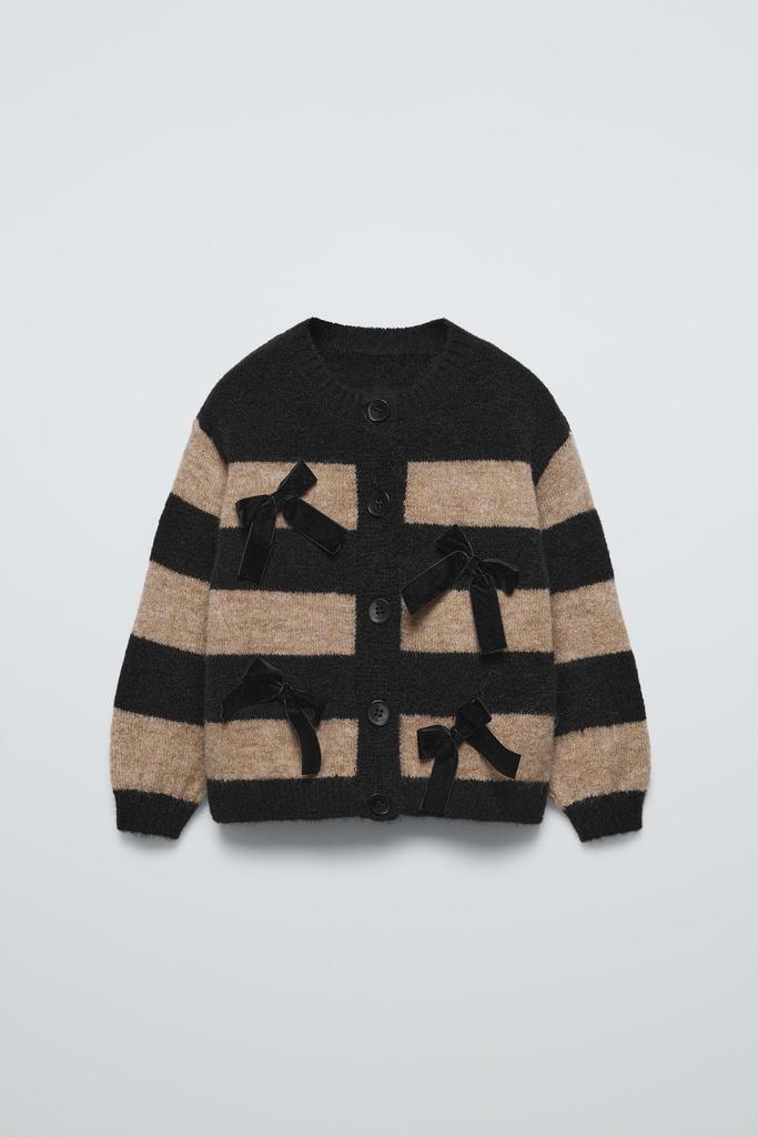 Смугастий трикотажний жакет