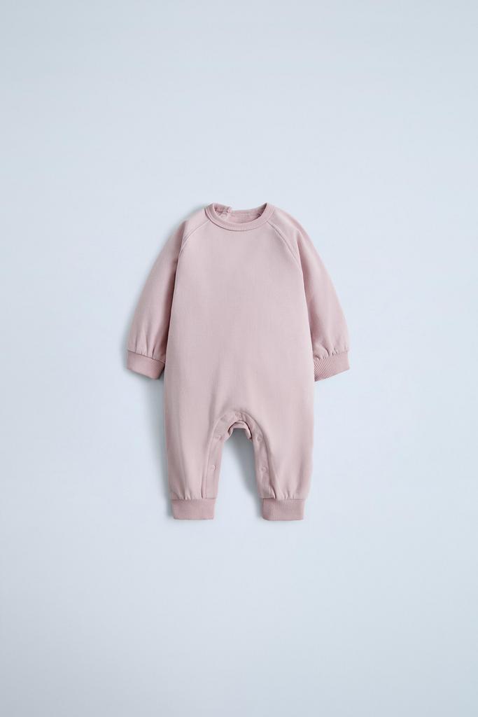 Плюшевий однотонний комбінезон Рожевий