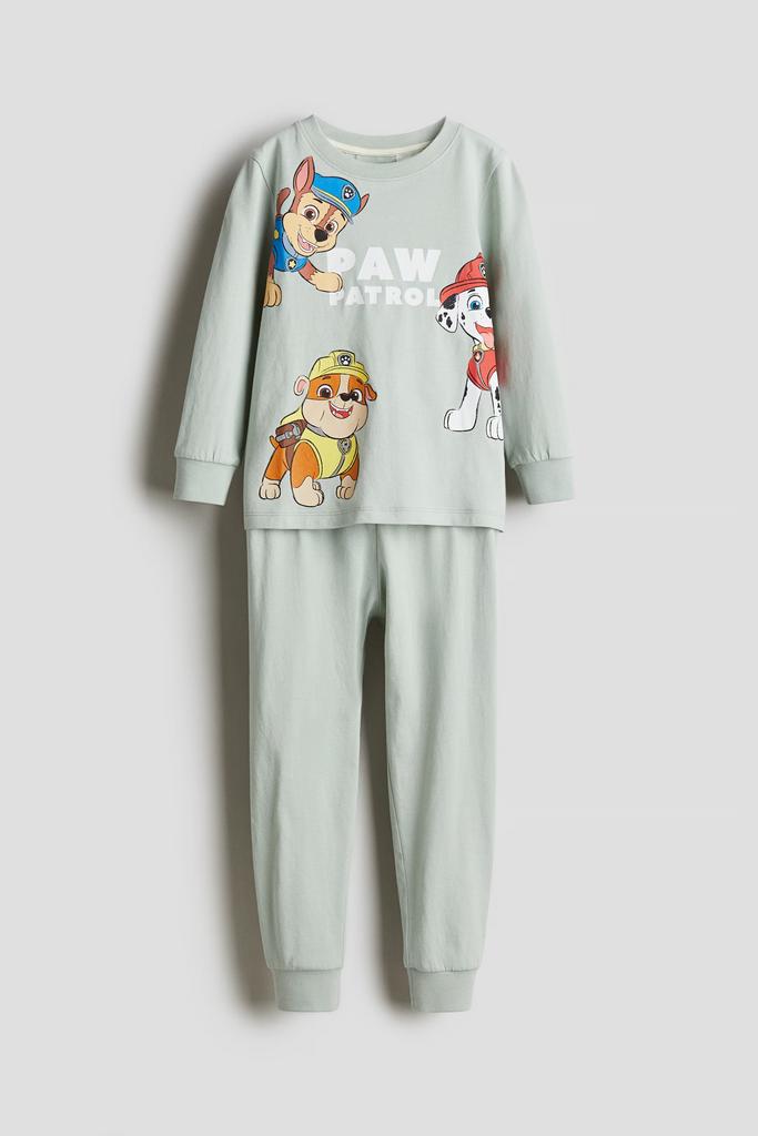 Піжама з принтом Paw Patrol Світло-зелена