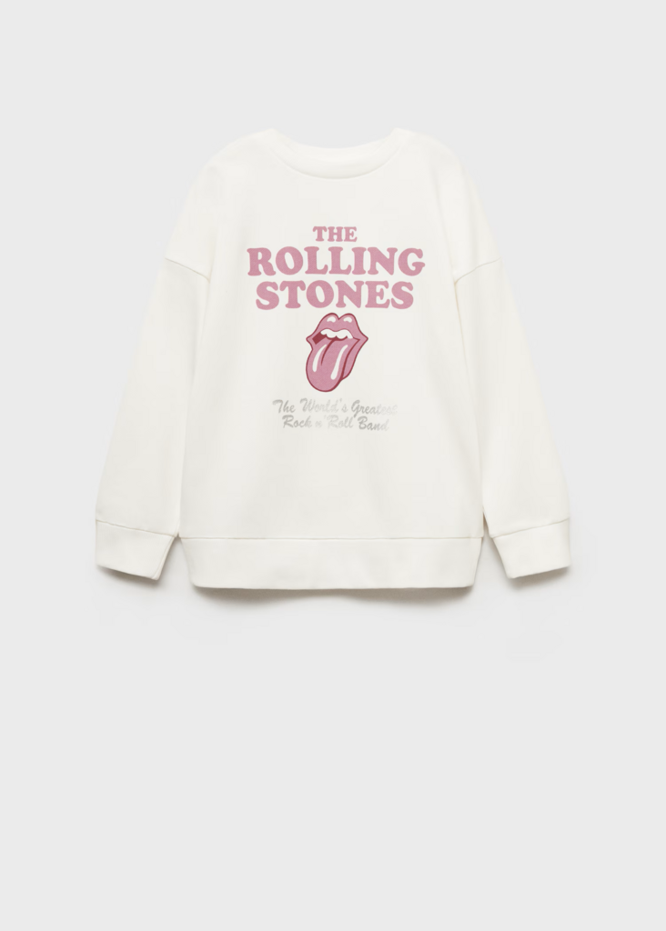 Світшот бавовняний з принтом THE ROLLING STONES