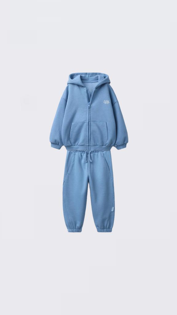 Костюм з написом світшот і штани Синій