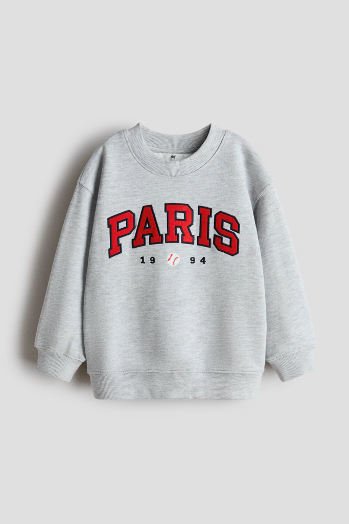 Світшот Paris сірий