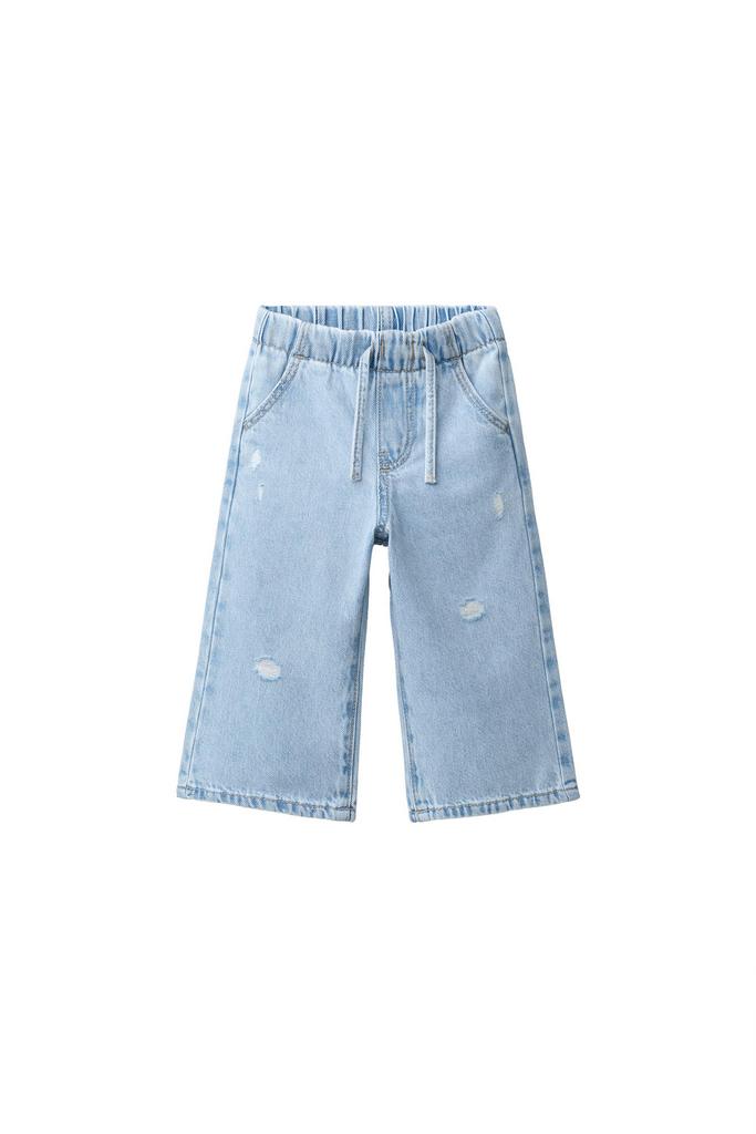 Джинси wide leg з подертостями