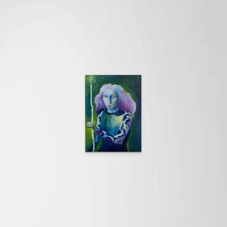 Micro painting on wood