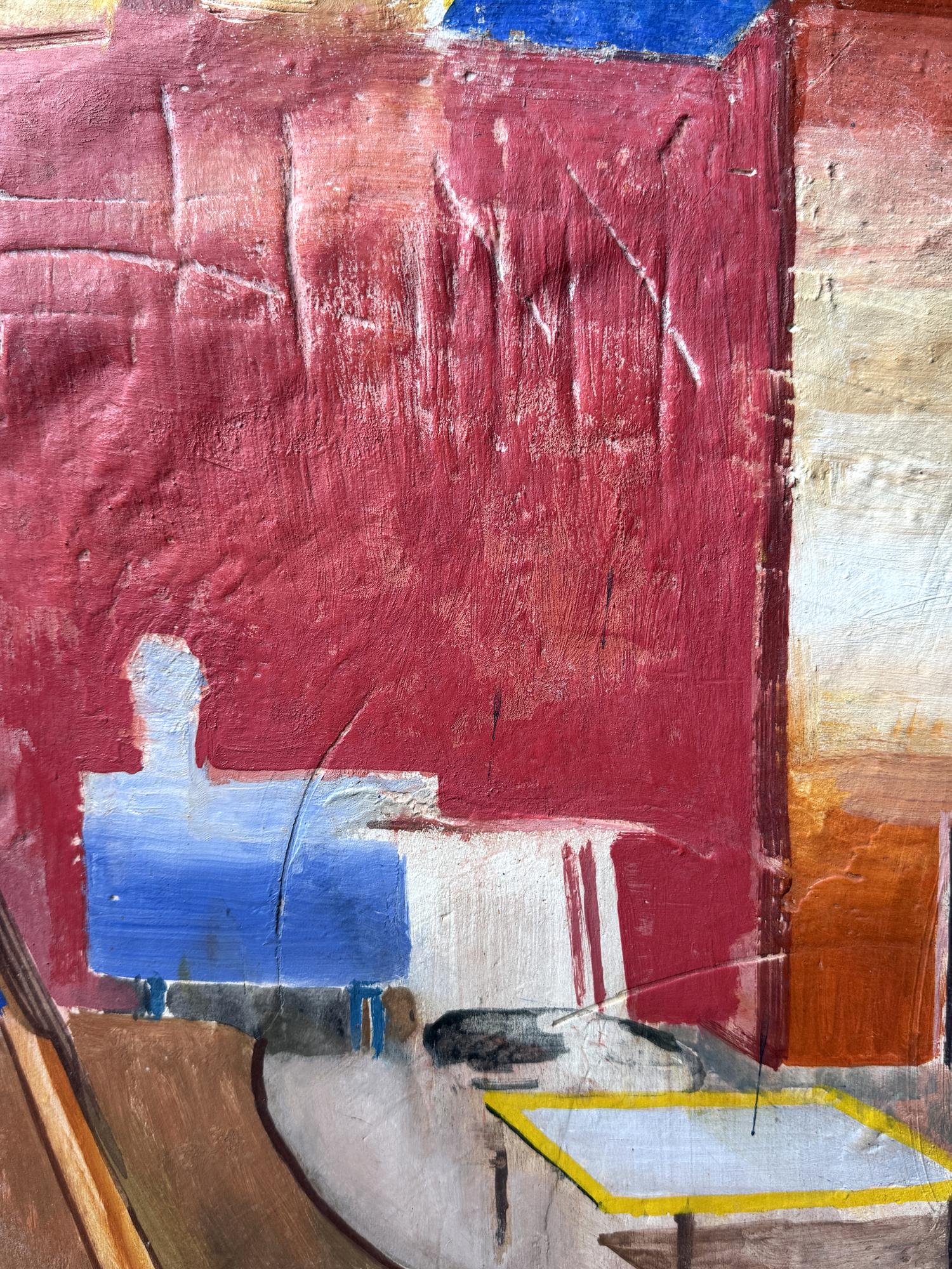 Room and red wall