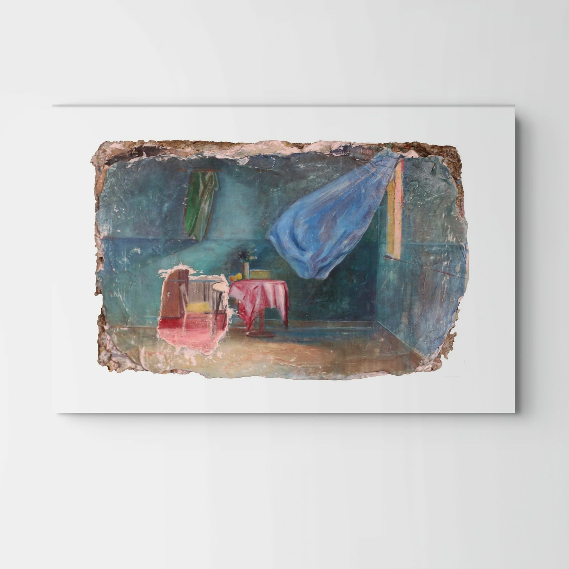 Room with curtain