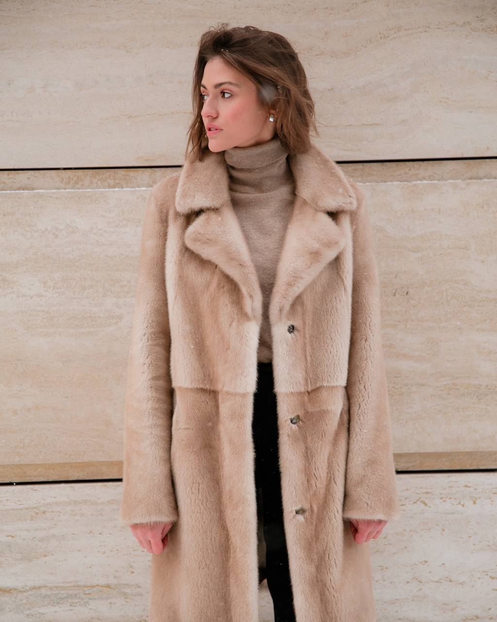 ОДЕЖДА ИЗ НАТУРАЛЬНОГО МЕХА > Жакет удлиненный меховой MINK JACKET long  купить в интернет-магазине