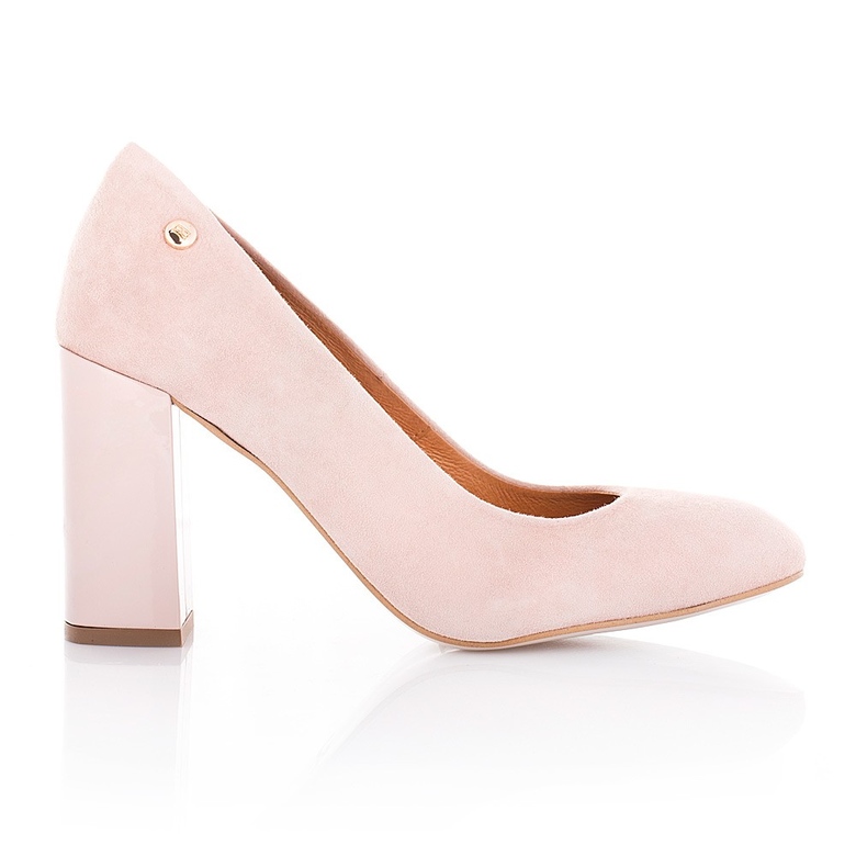 ЗАМШЕВІ ТУФЛІ НА ВИСОКОМУ КАБЛУКУ 1675