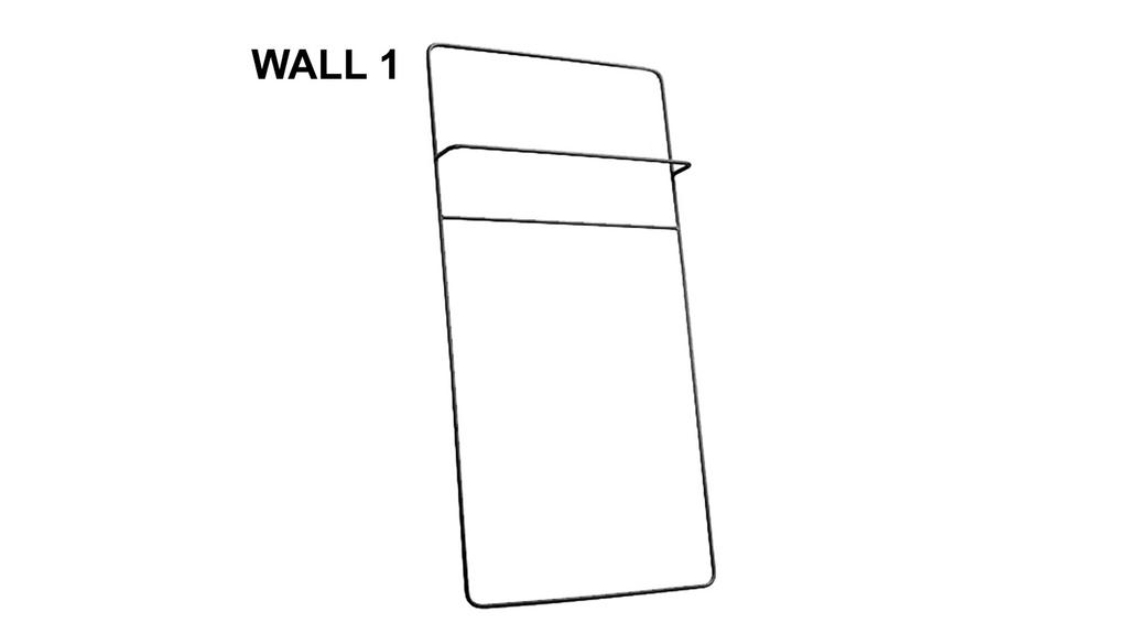 Рейл вішалка для одягу Rail Wall 1