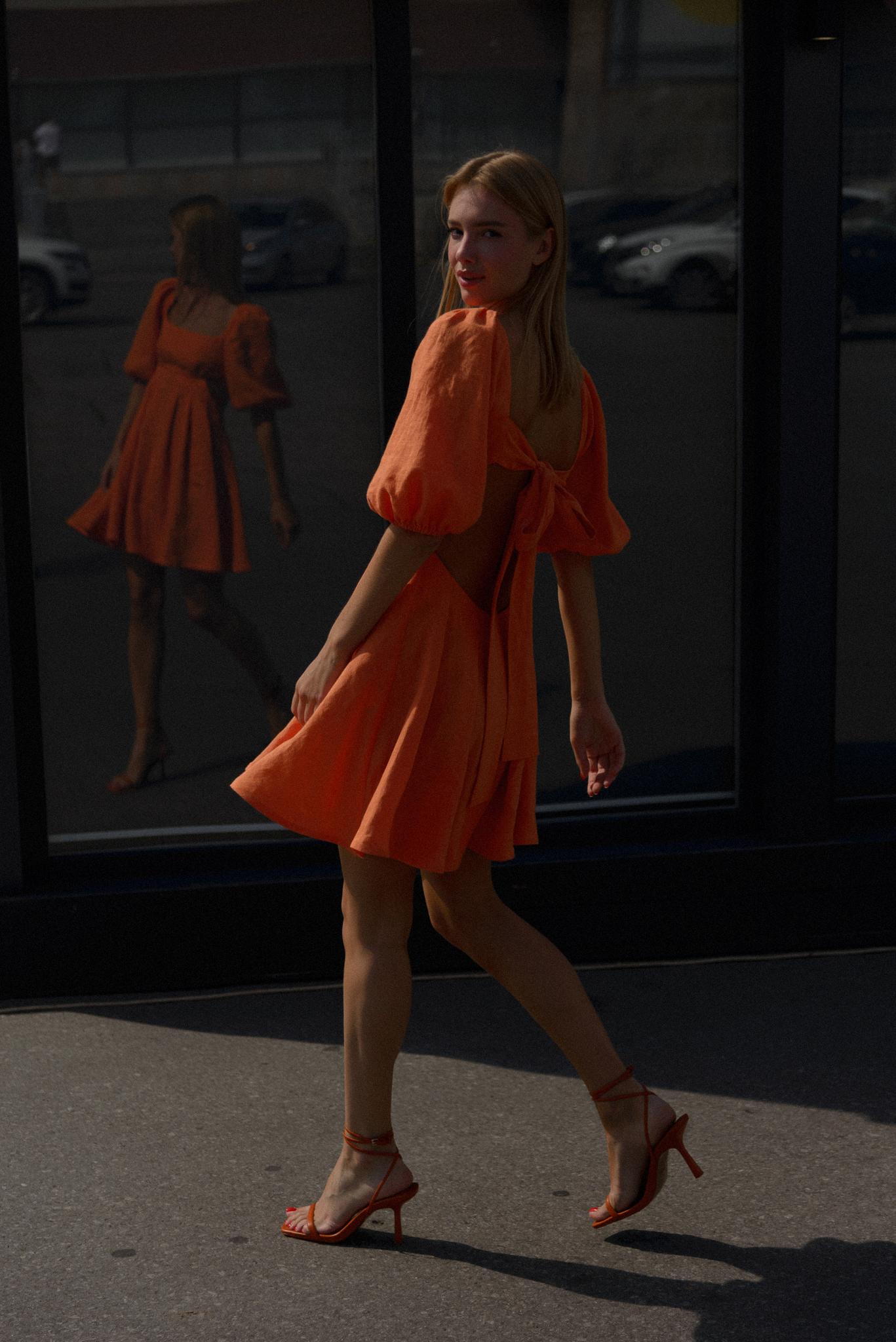 Платье Naomi Orange