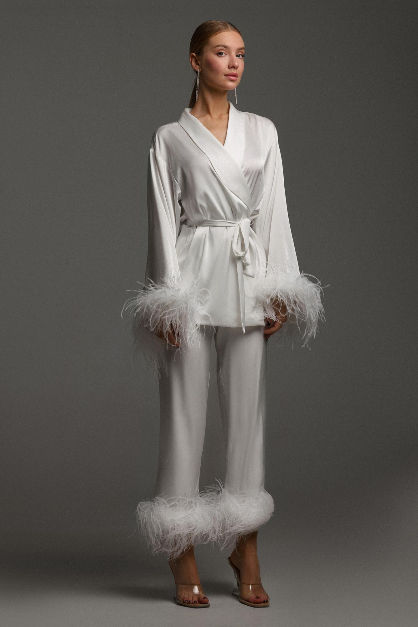 Кимоно Moela White Feathers
