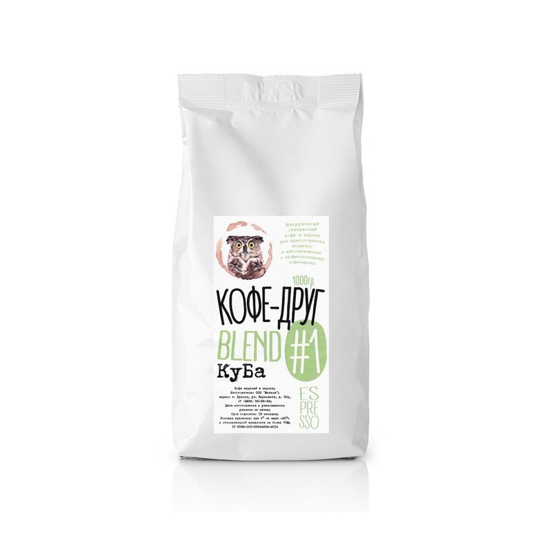 Кофе-Друг Blend #1 - Куба (1 кг)