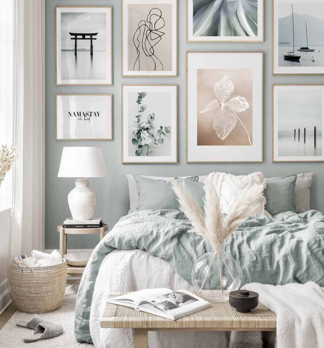 Постеры в спальню в скандинавском стиле