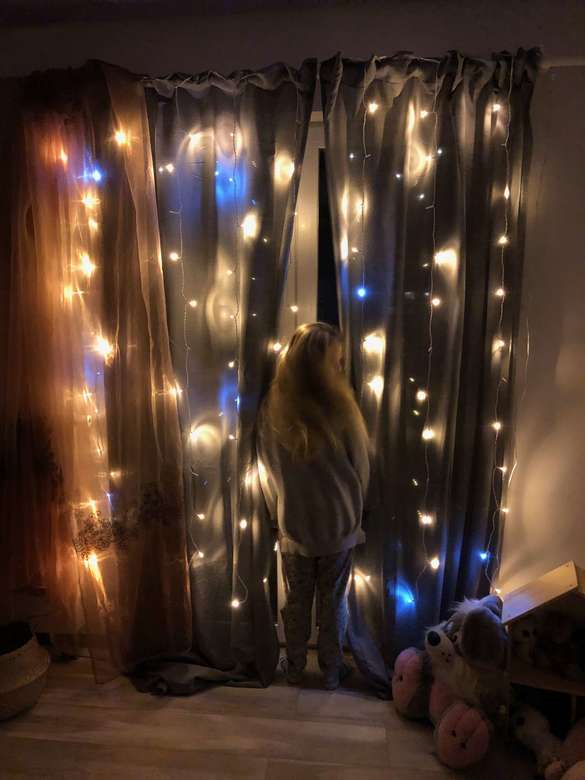 Гирлянда "Штора" со вспышками