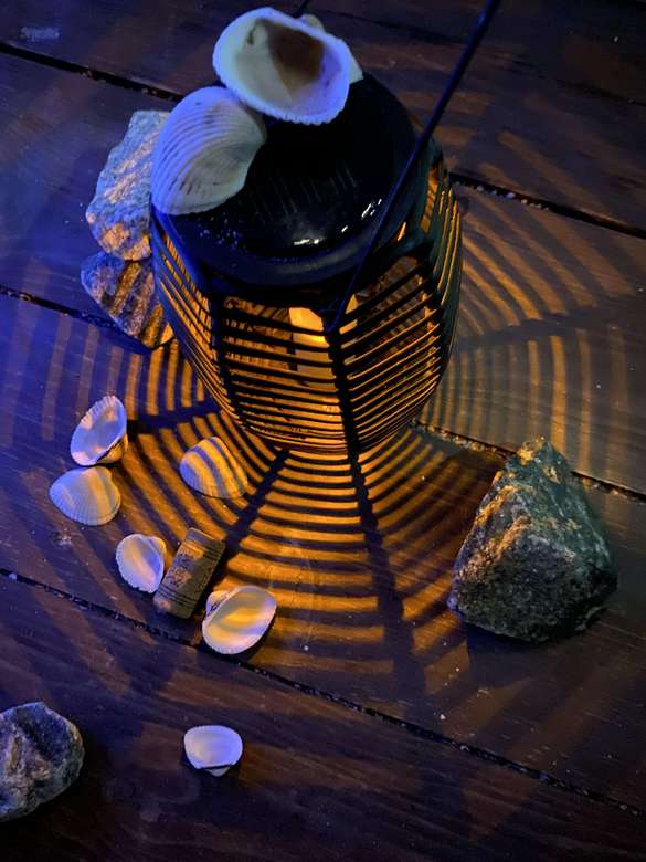 Садовый светильник "Ротанг"