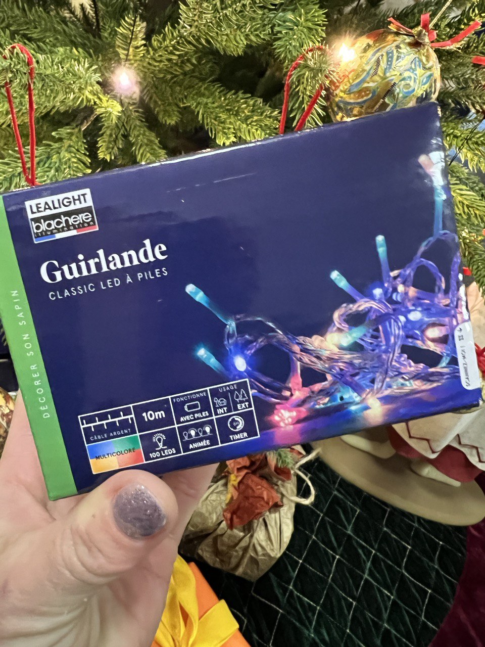 Гирлянда на батарейках 10 метров