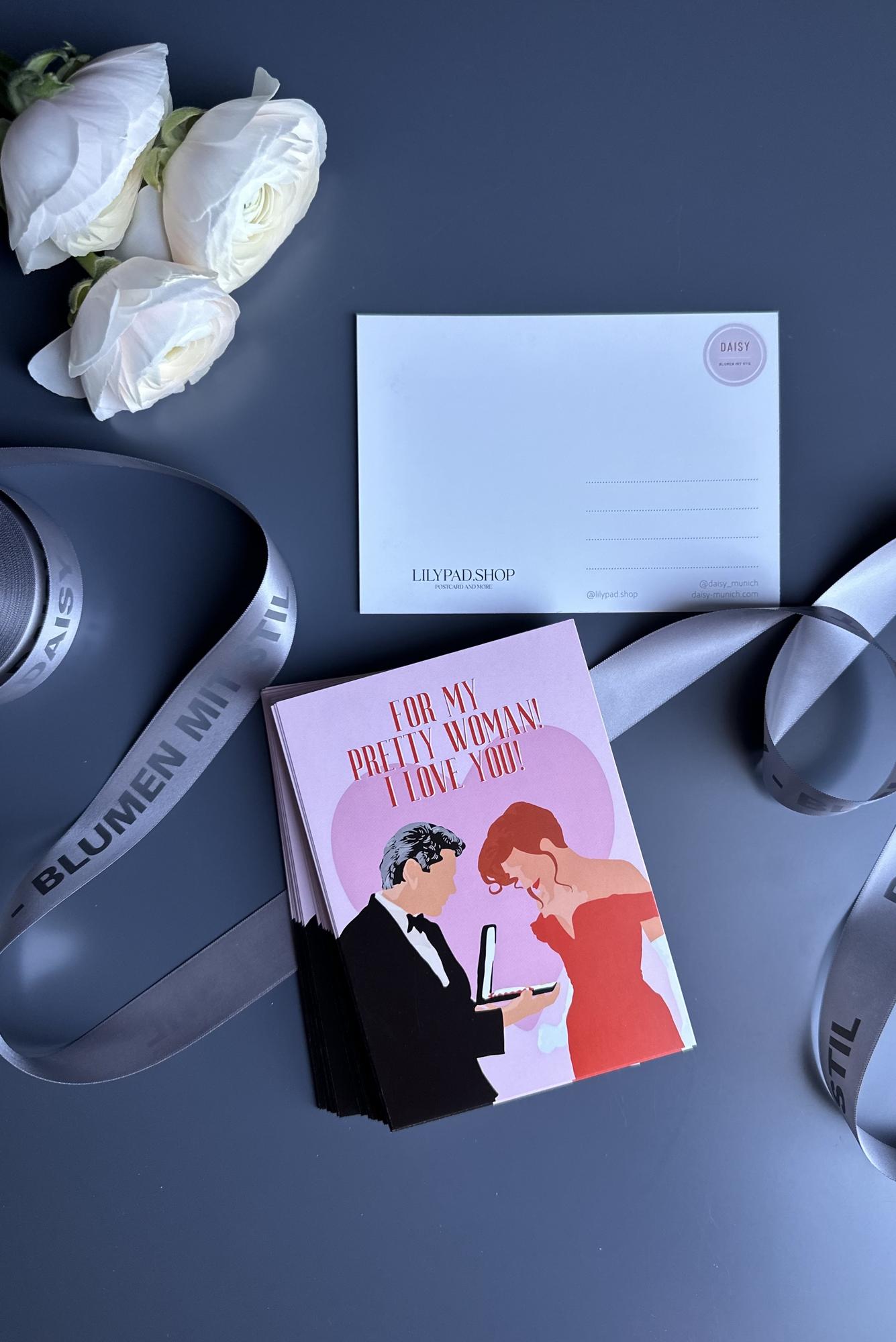 Daisy Postkarte "Pretty woman"