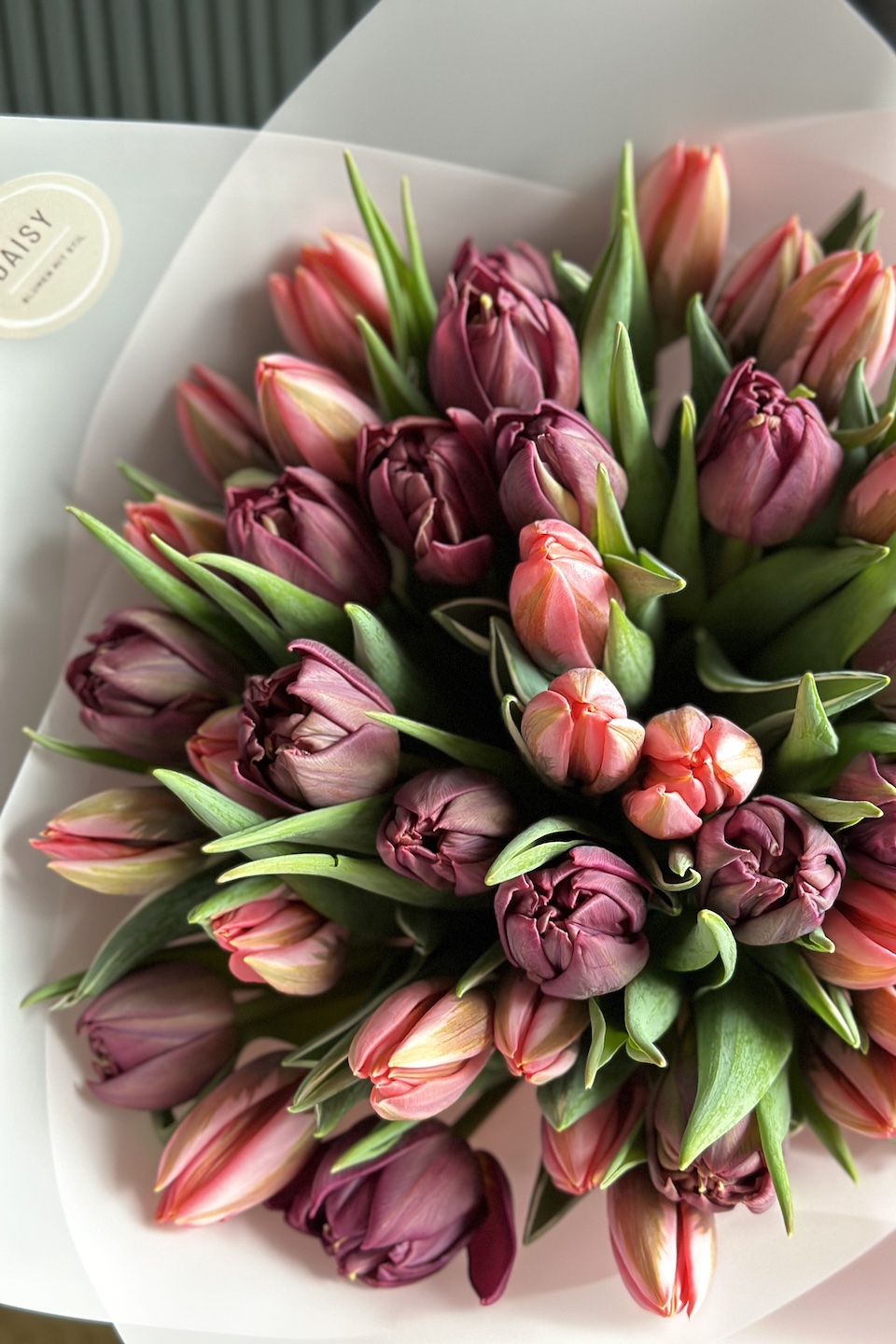 Daisy Duo Strauß "Tulpen Pretty princess"