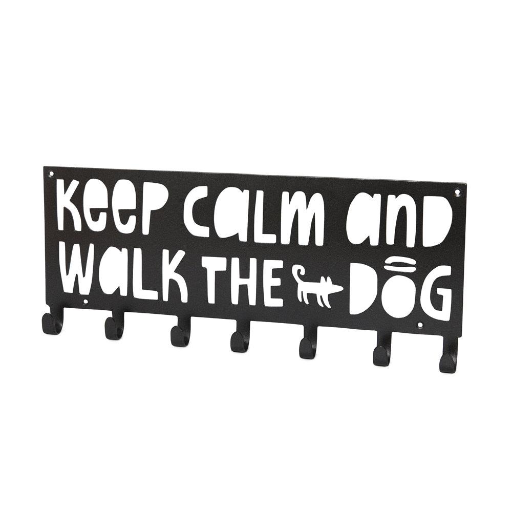 SHARIK HOME (для дома) ▽ > Вешалка для амуниции KEEP CALM AND WALK YOUR DOG  купить в интернет-магазине