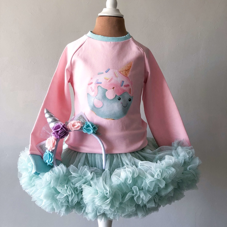 Cвитшот розовый "Пончик"