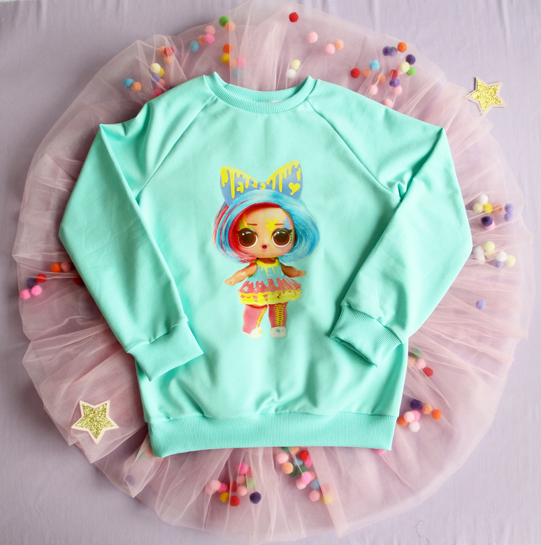 Cвитшот мятный "LoL"